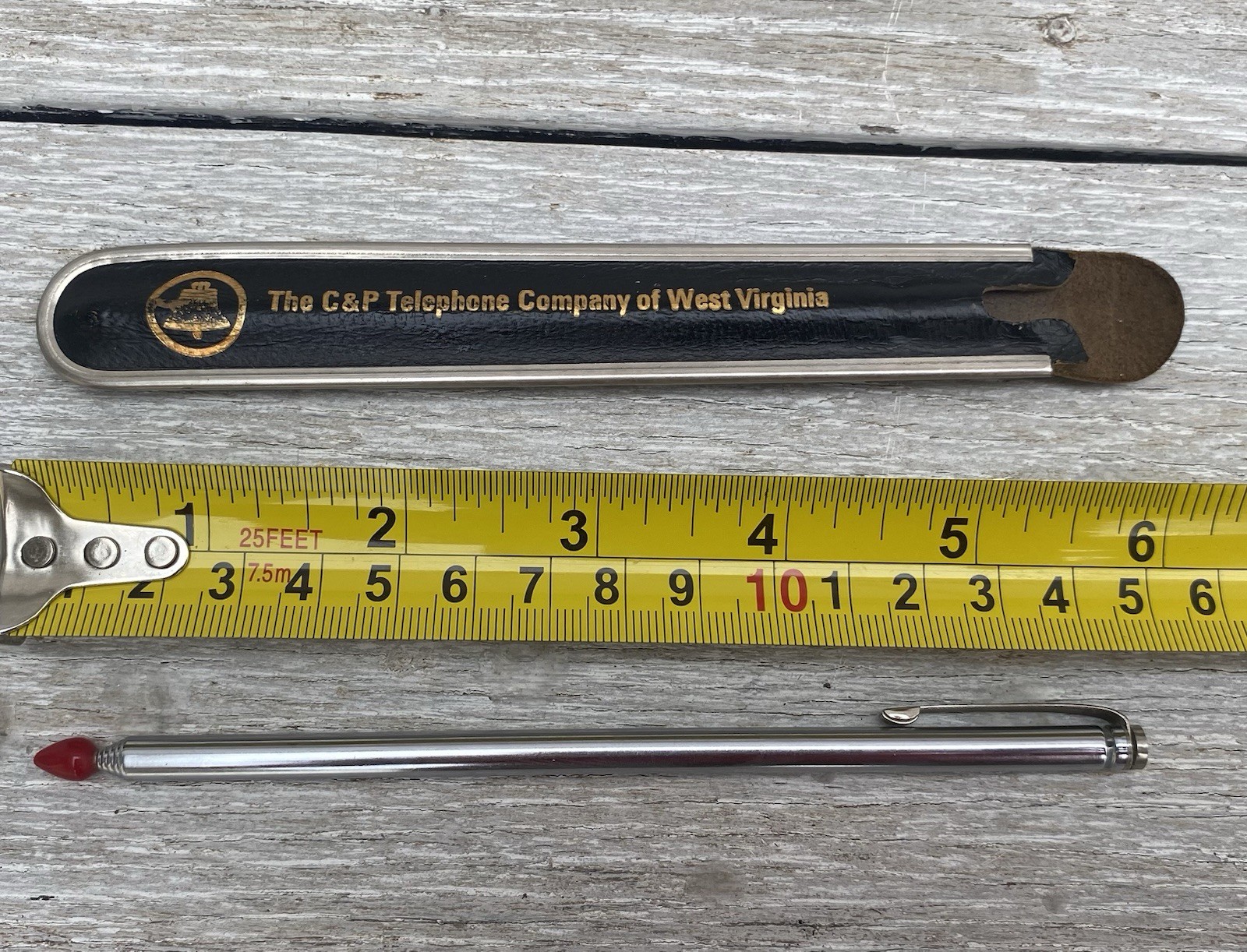 The C&P Telephone Company of West Virginia,Vintage TELESCOPIC POINTER w BOX#CE