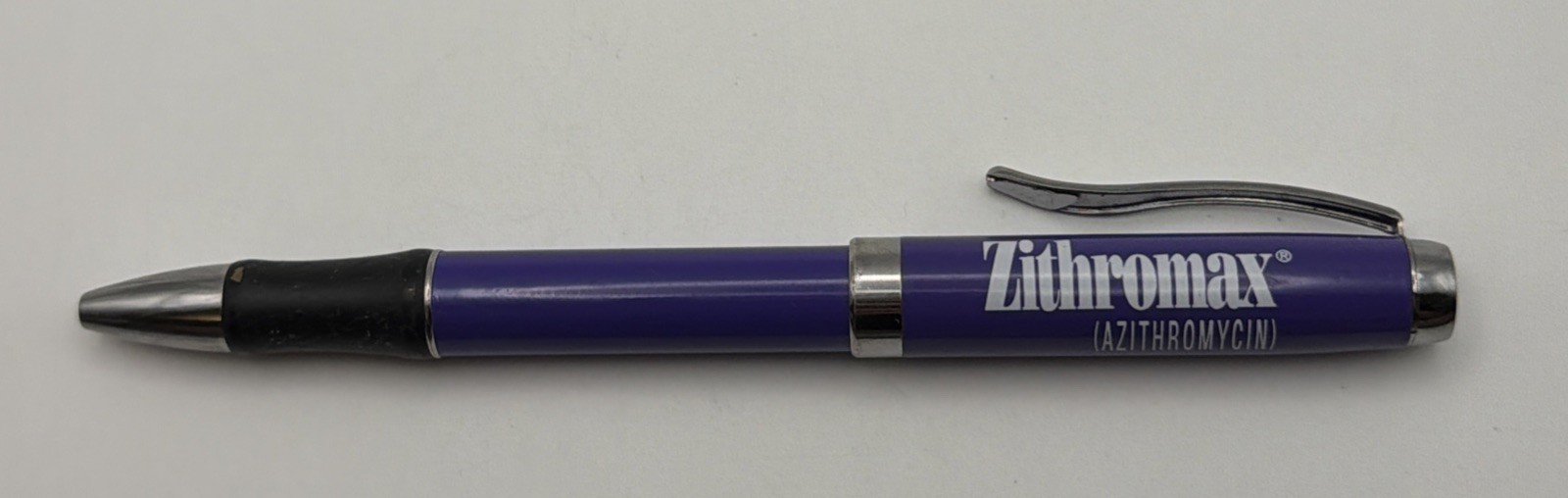 Rare Purple Zithormax Pharmaceutical Refillable Pen Collectable – Tested & Works