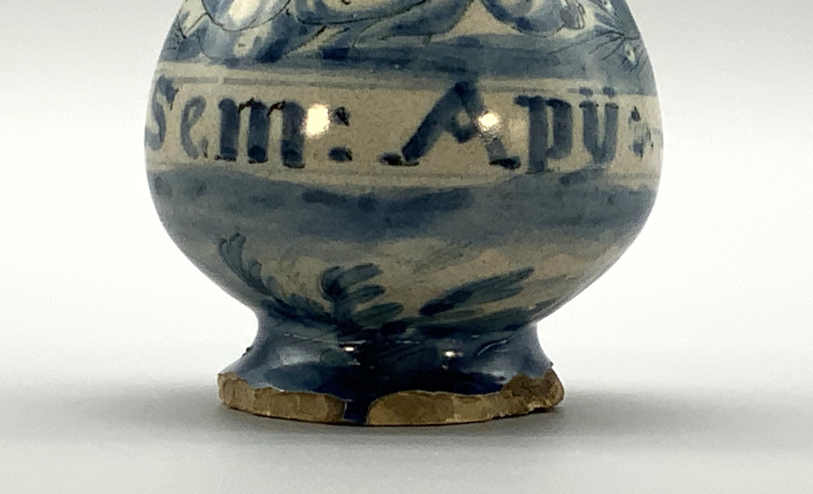17th-Century Italian Savona Majolica Albarello Drug Pharmacy Jar Bottles