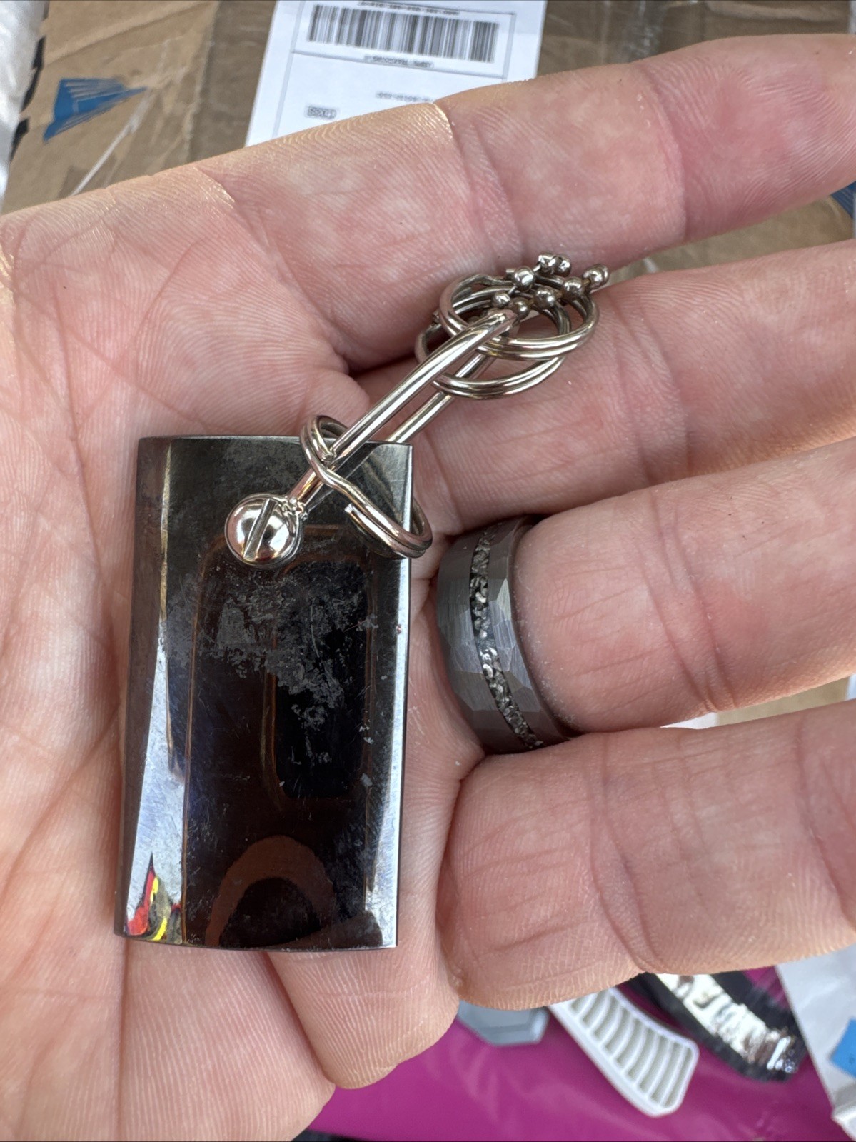Vintage Rare Prevacid Metal Keychain Pharmaceutical Advertising