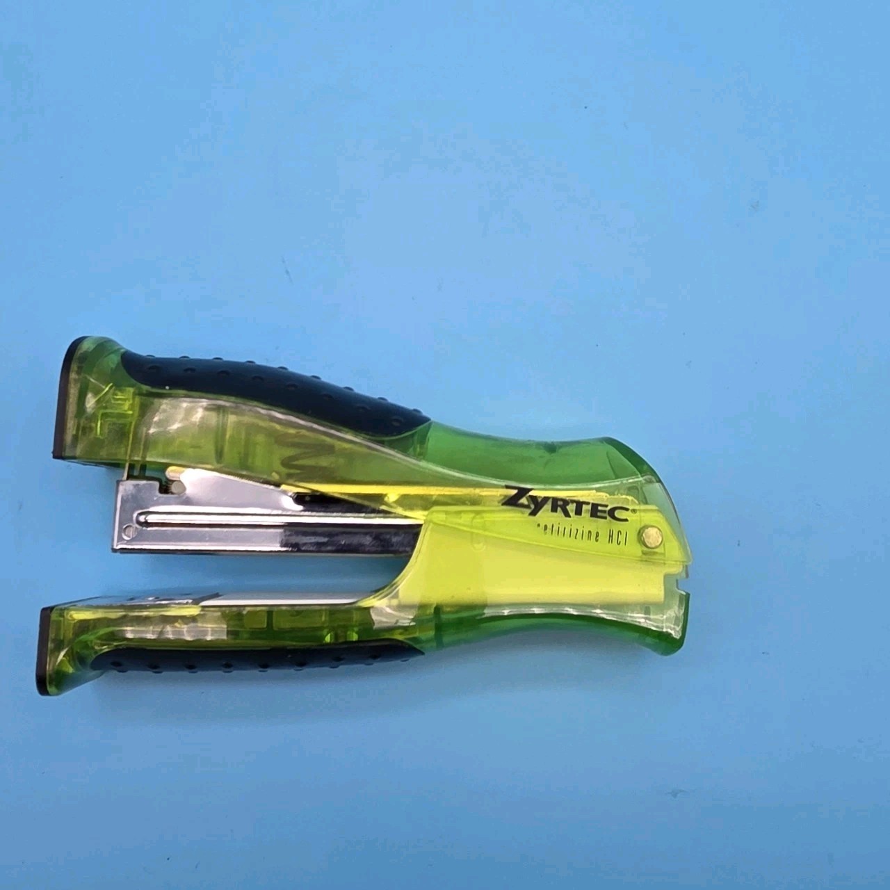 Zyrtec Stapler Drug Rep Pharmaceutical Collectible Bright Green