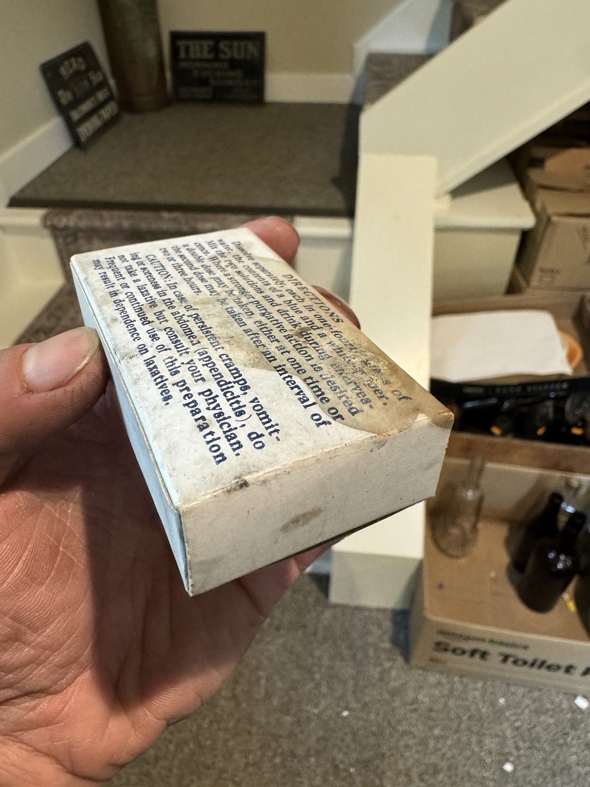 Rexall Seidlitz Powders USP Boston MA St Louis MO Sealed Old Medicine Box 1930s