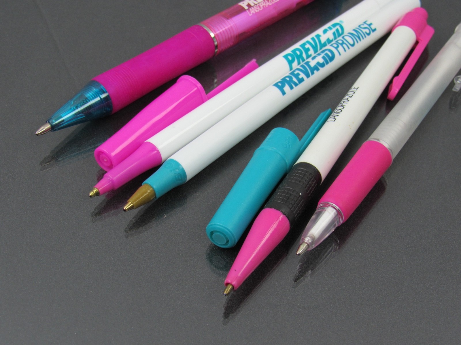 Lot of 5 Prevacid PENS Drug Rep Pharmaceutical Promo Medical Advertising