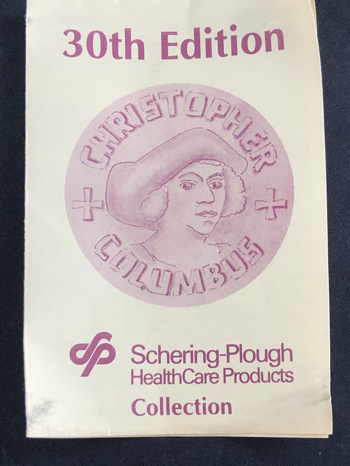 Vtg 1992 Schering metal Mortar and Pestle 30th Edition Christopher Columbus GS6