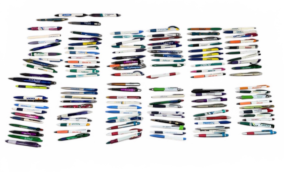 Lot Of 125 Pharmaceutical Drug Rep Advertising Pens some Rare!
