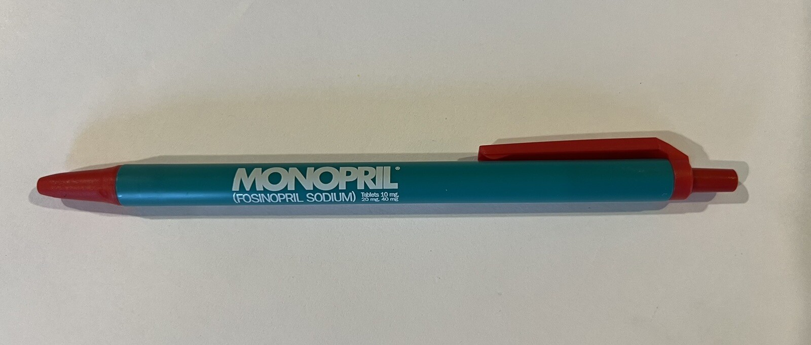 Pharmaceutical drug Rep MONOPRIL pen 1992