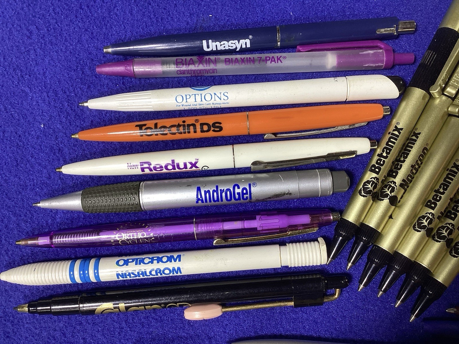 Lot 24 Drug Rep RX Advertising Pens, Lighted