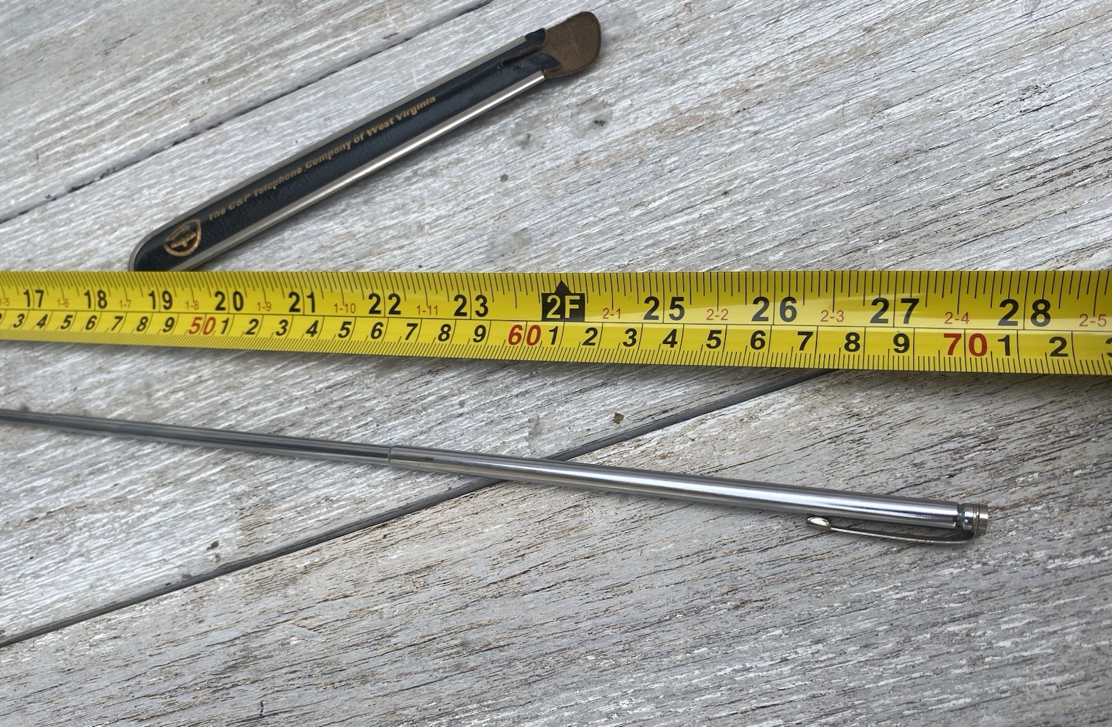 The C&P Telephone Company of West Virginia,Vintage TELESCOPIC POINTER w BOX#CE