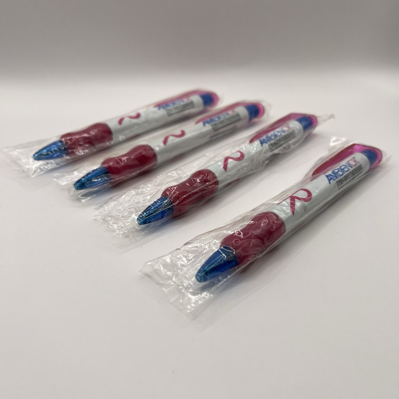 AMBIEN CR Drug Rep Pharmaceutical Promo Advertising Pen Chubby Wide Lot of 4