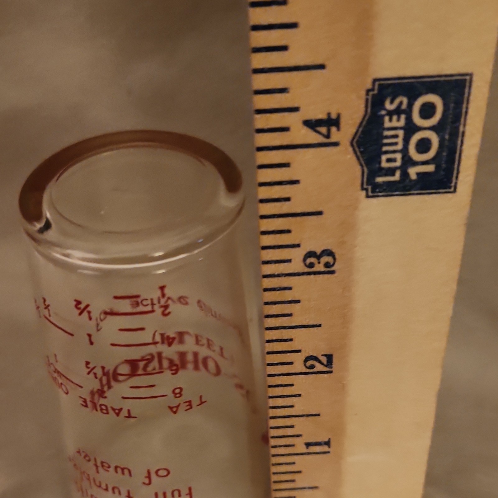 Phospho-Soda Fleet Glass Measuring Cup Pharmaceutical Collectible