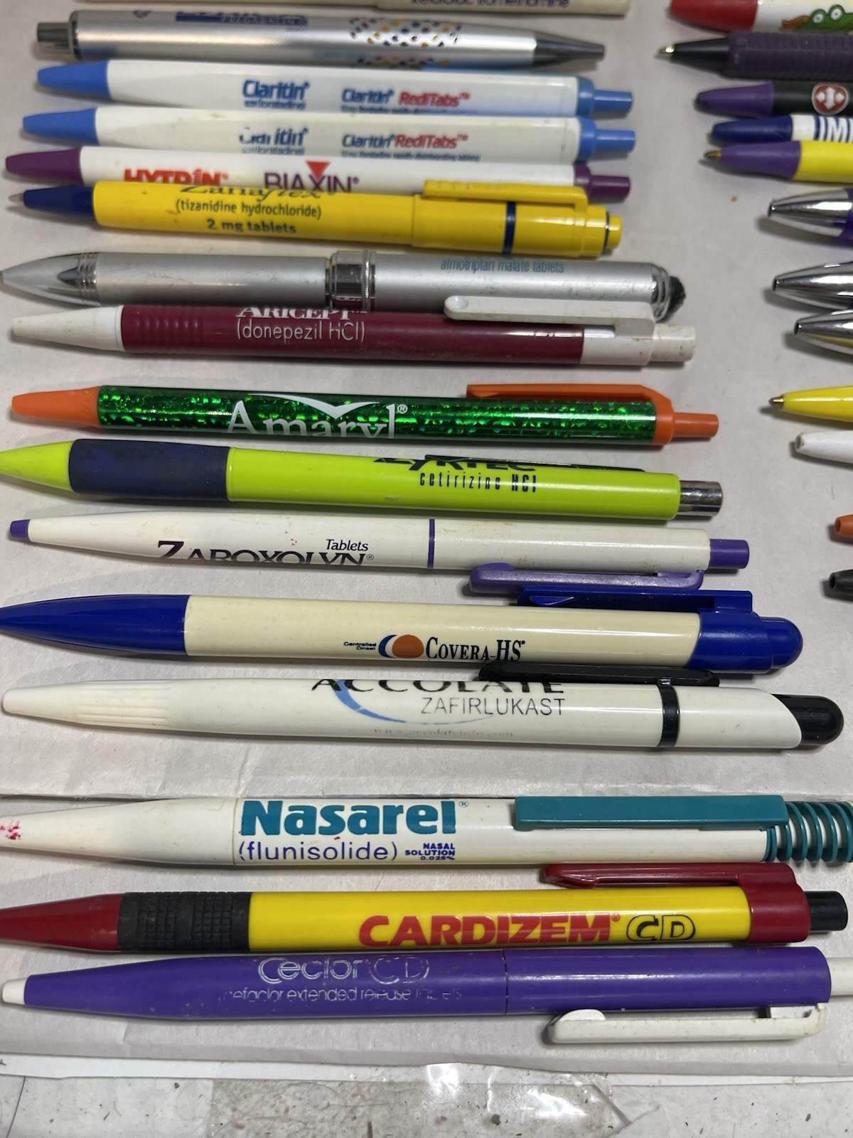 Vintage Pharmaceutical Drug Rep Advertising Pen Lot 50+ Pens & Pencils