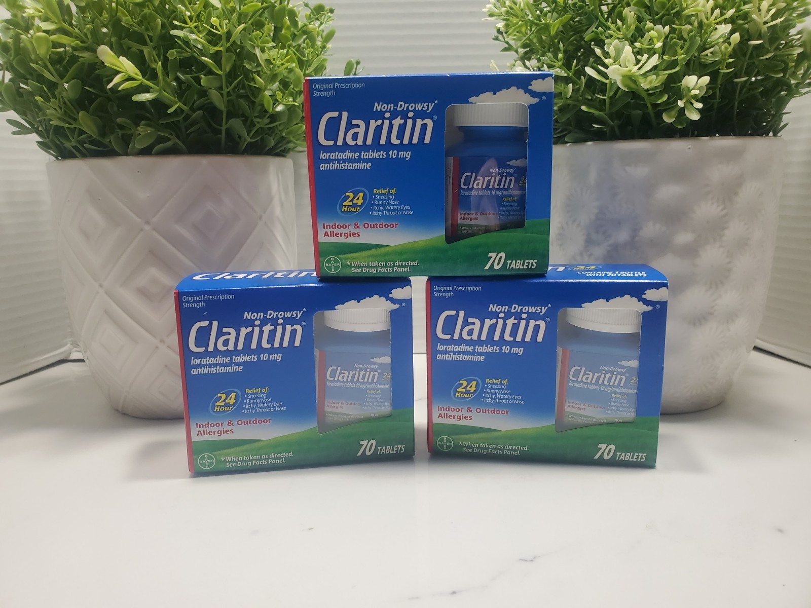 Claritin ~ Non Drowsy Allergy 10mg Tablet – 70 Count x 3 🔴*PLEASE READ BB DATE*