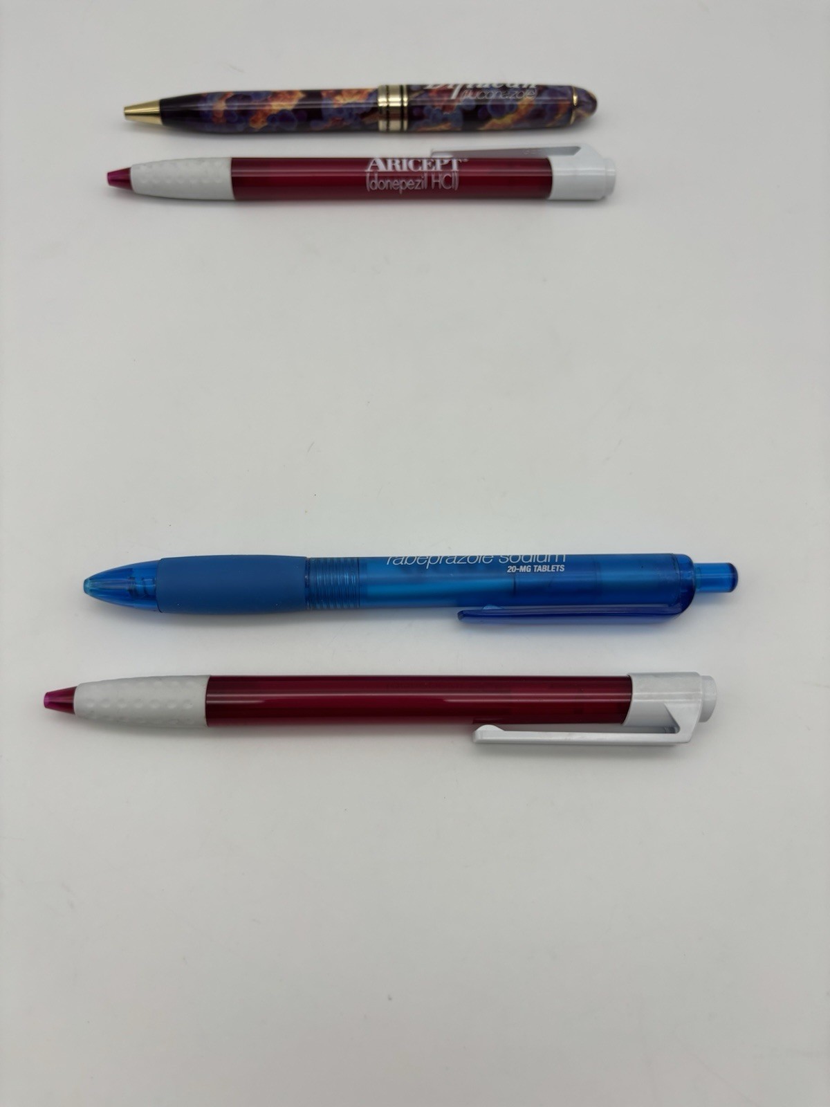 Pharmaceutical Drug Rep Pens 1-Diflucan 2-Aricept 1-Aciphex