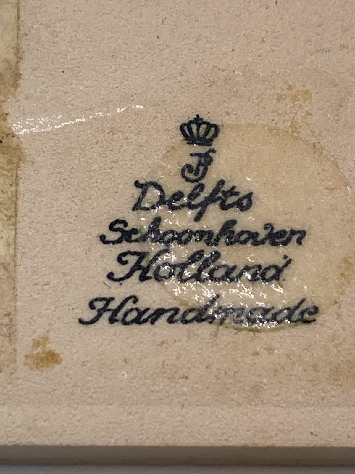 Vintage Blue Delfts Tile Burroughs Wellcome Co Pharmacy Scholarship Program 1992