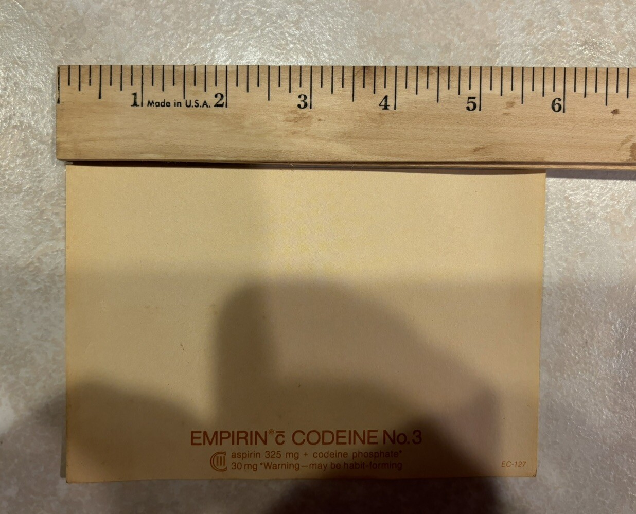 VTG Empirin Codeine No. 3 Notepad Paper Doctor Ephemera Pharmacy