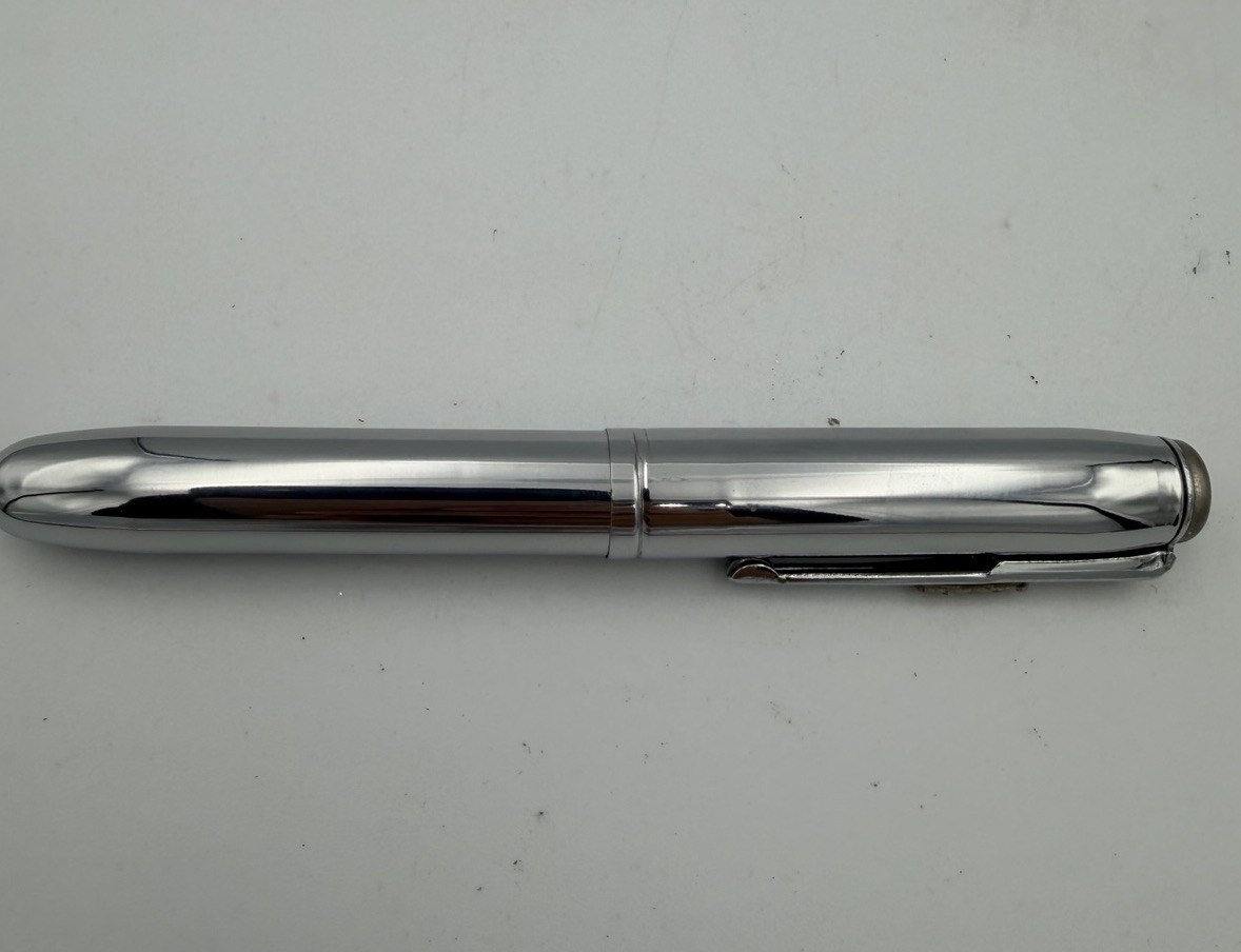 Vtg Burgess USA Doctor Optometrist 4.5” Chrome Pen Light Parts Only