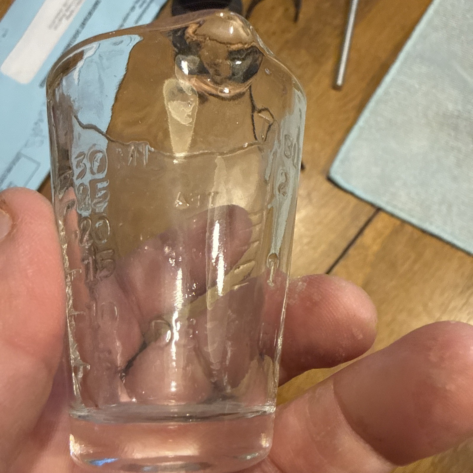 Vintage Apothecary Measuring Glass “Dessert” Marker Medicine Shot Glass