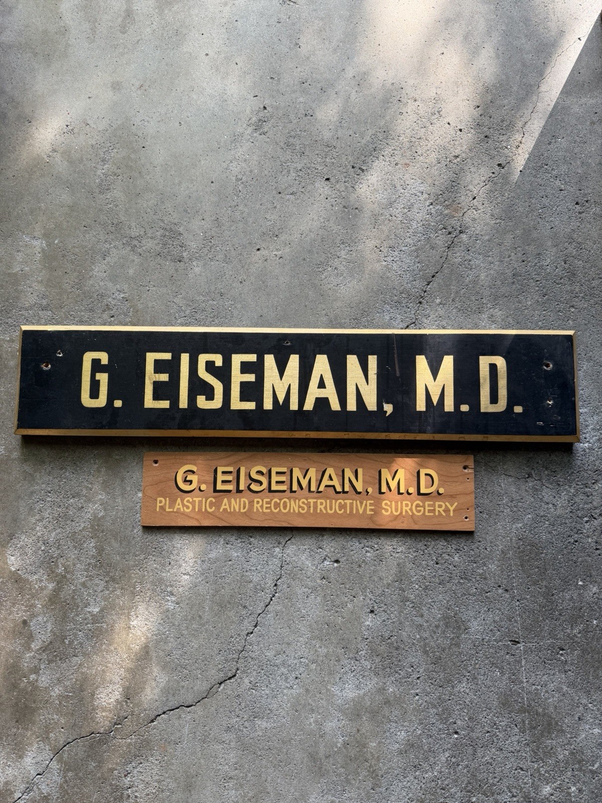 Original Doctor Of Medicine MD Office Hand Painted Wood Signs 2
