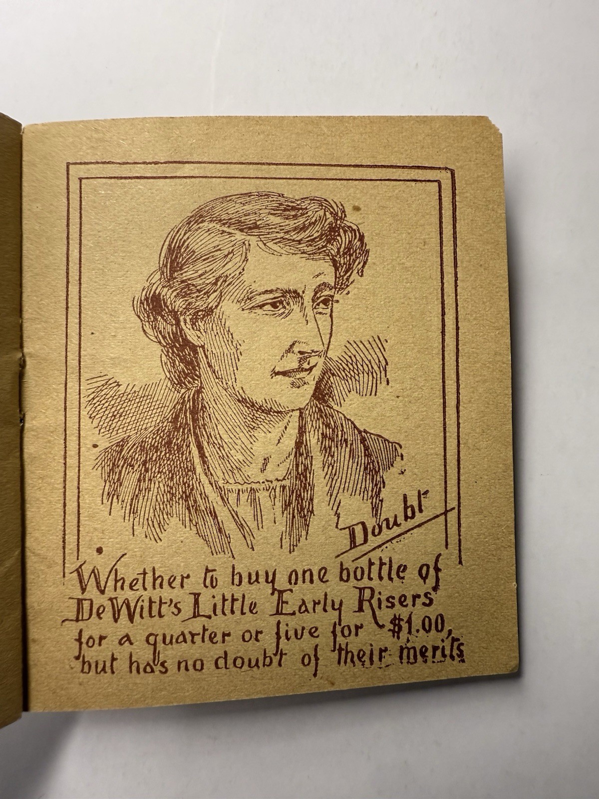 Antique DeWitt’s Little Early Risers Advertising Booklet 1890s Pharmacy Ephemera