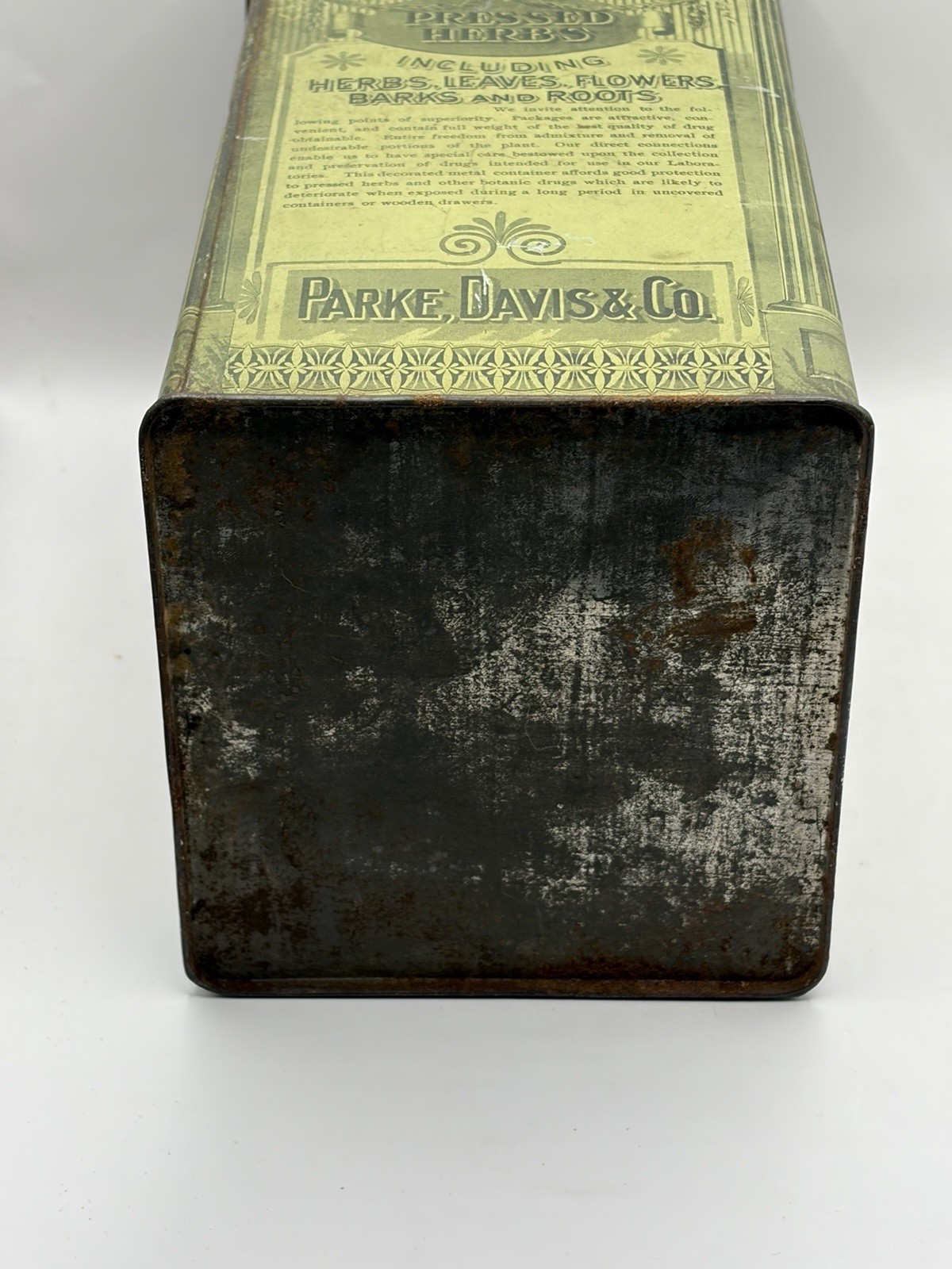 VTG/Antique Park, Davis & Co Choice Botanic Drugs Pressed Pennyroyal