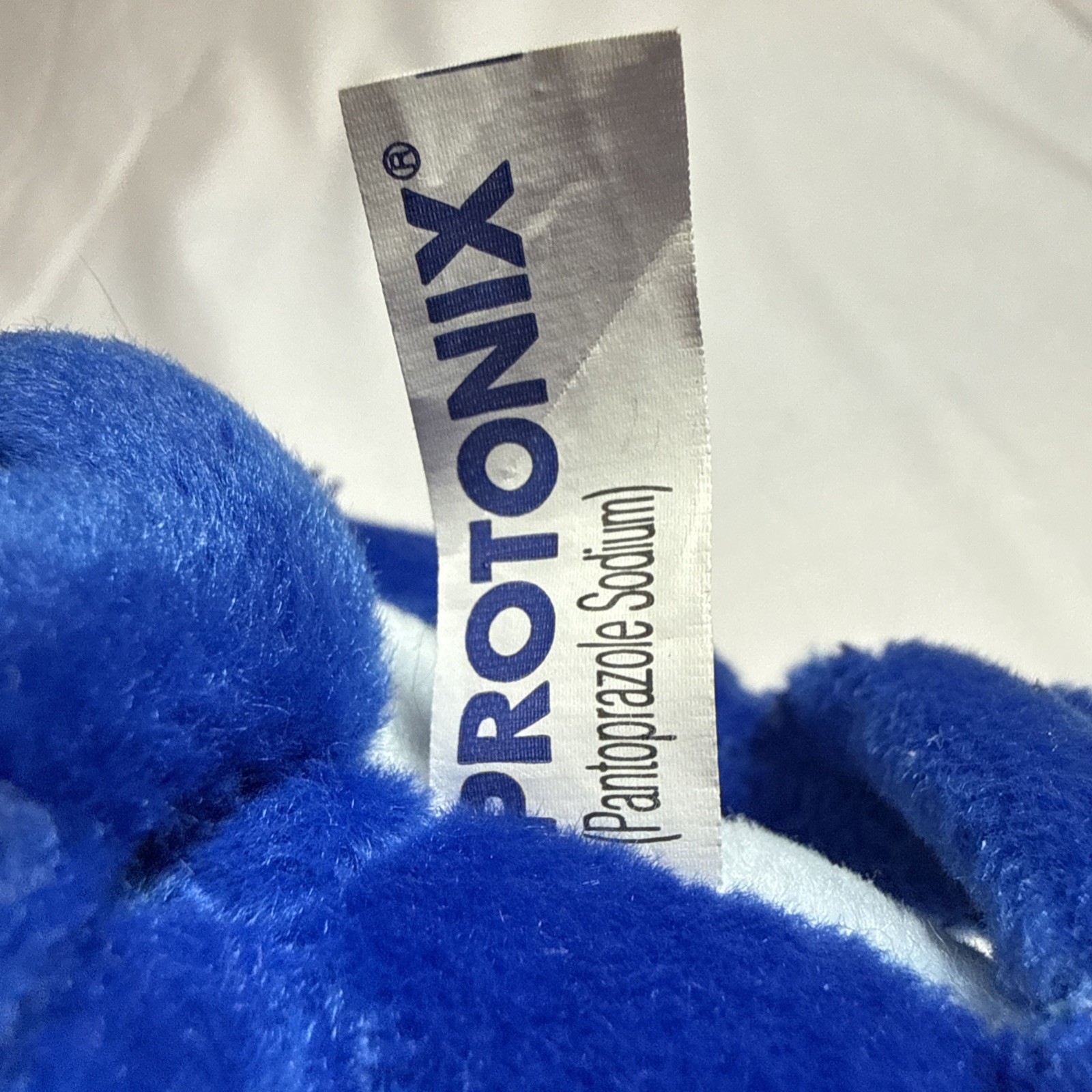 Protonix Drug Rep Pharma Plush Blue Toy Gerdy Promo Advertising Vintage Rare