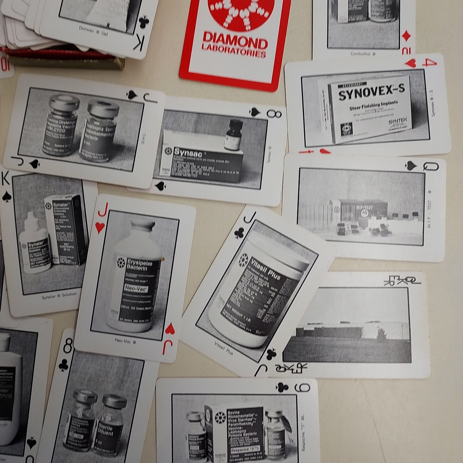 Vintage Rare Pharmaceutical Drug Rep Diamond Laboratories Deck Playing Cards
