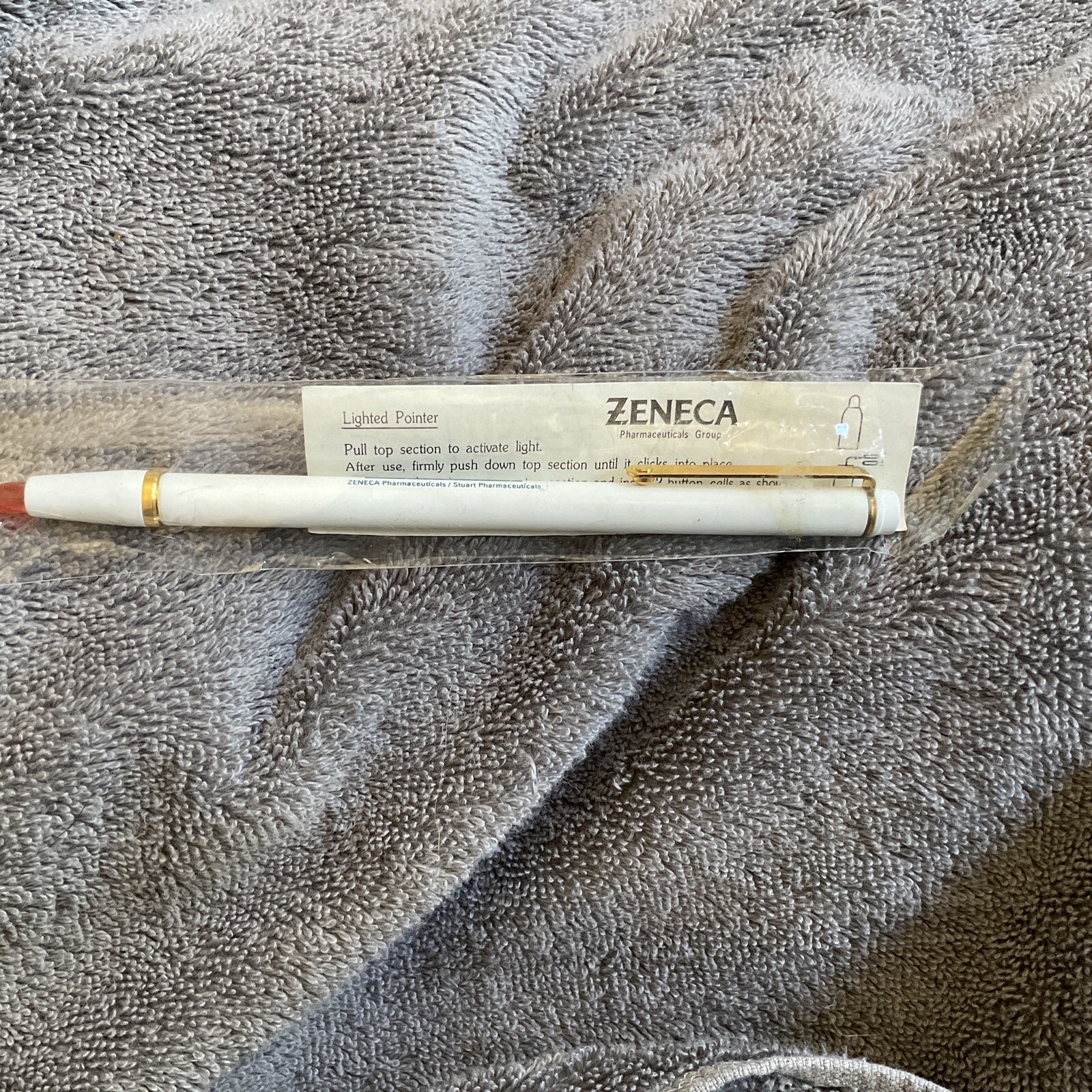 Vintage~Pharmaceutical Advertising~Zeneca Lighted Pointer~ NEW~b22