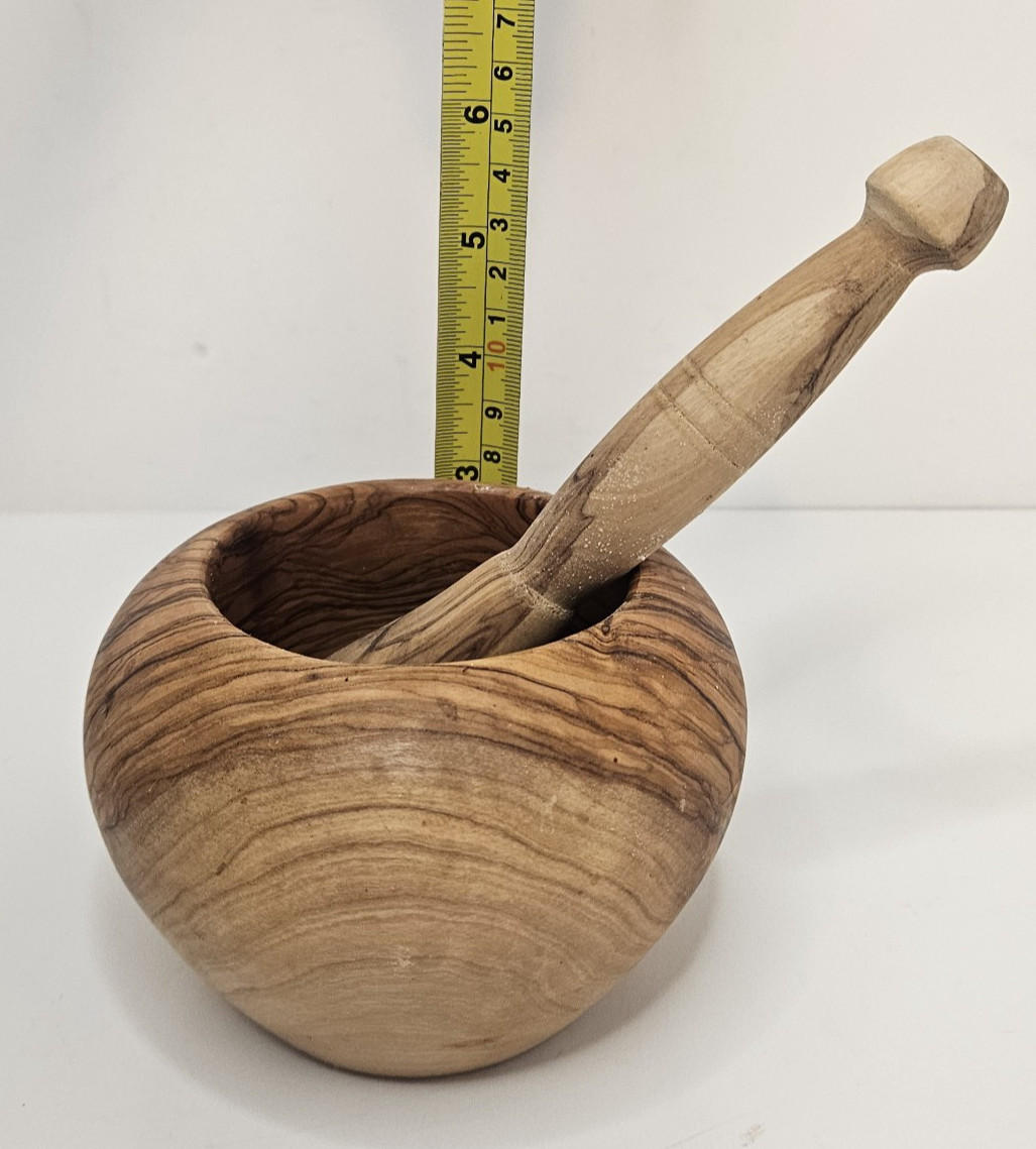 Pharmacist Classic Olive Wood Mortar & Pestle