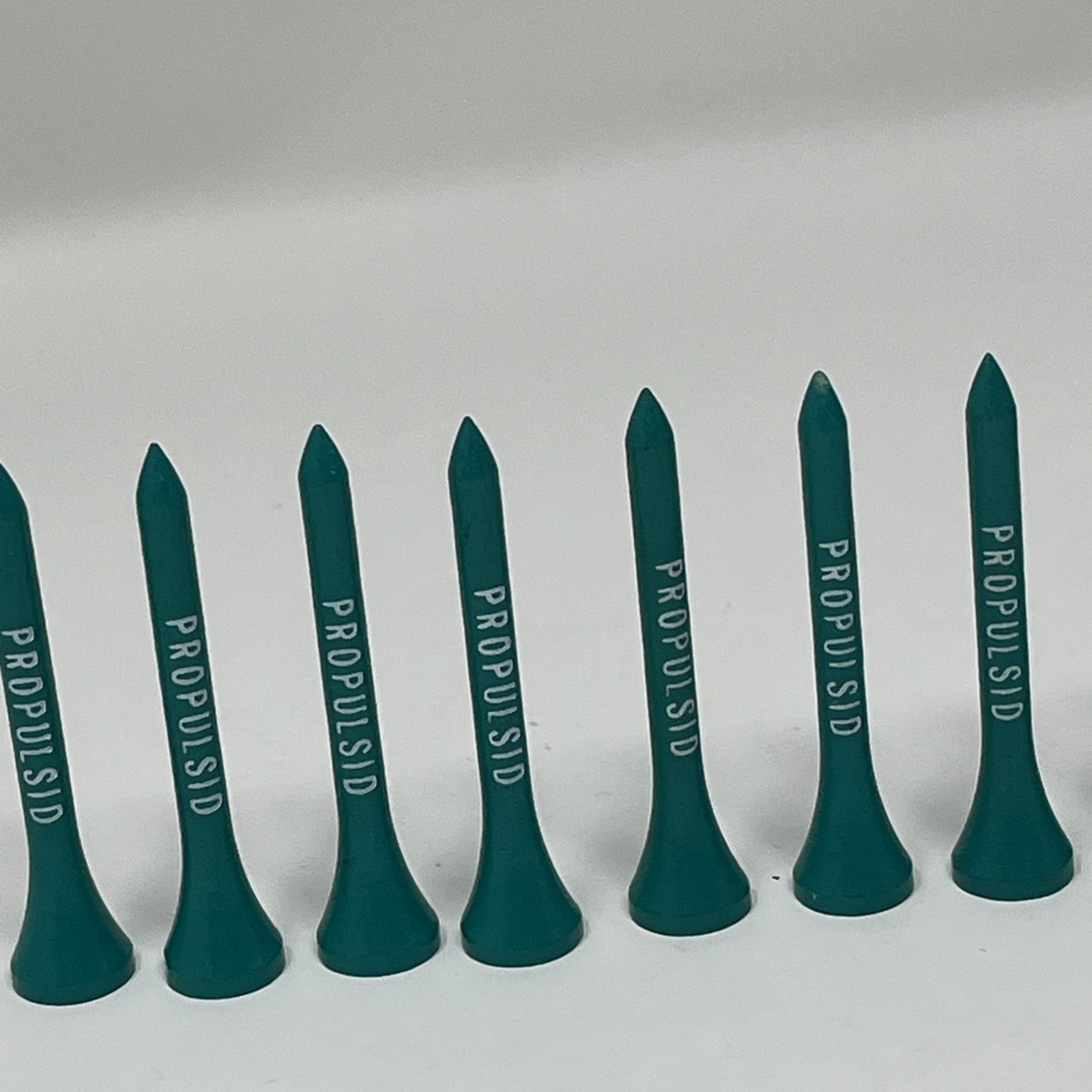 Vintage Propulsid Promotional Golf Tees Wood Blue Lot Of 10 Pharmaceutical