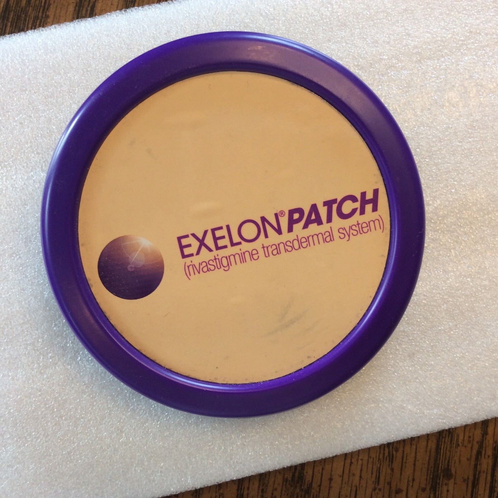 RARE HTF EXELON PATCH (Rivastigmine) Magnet Clip Medicine Drug Rep 4” Purple