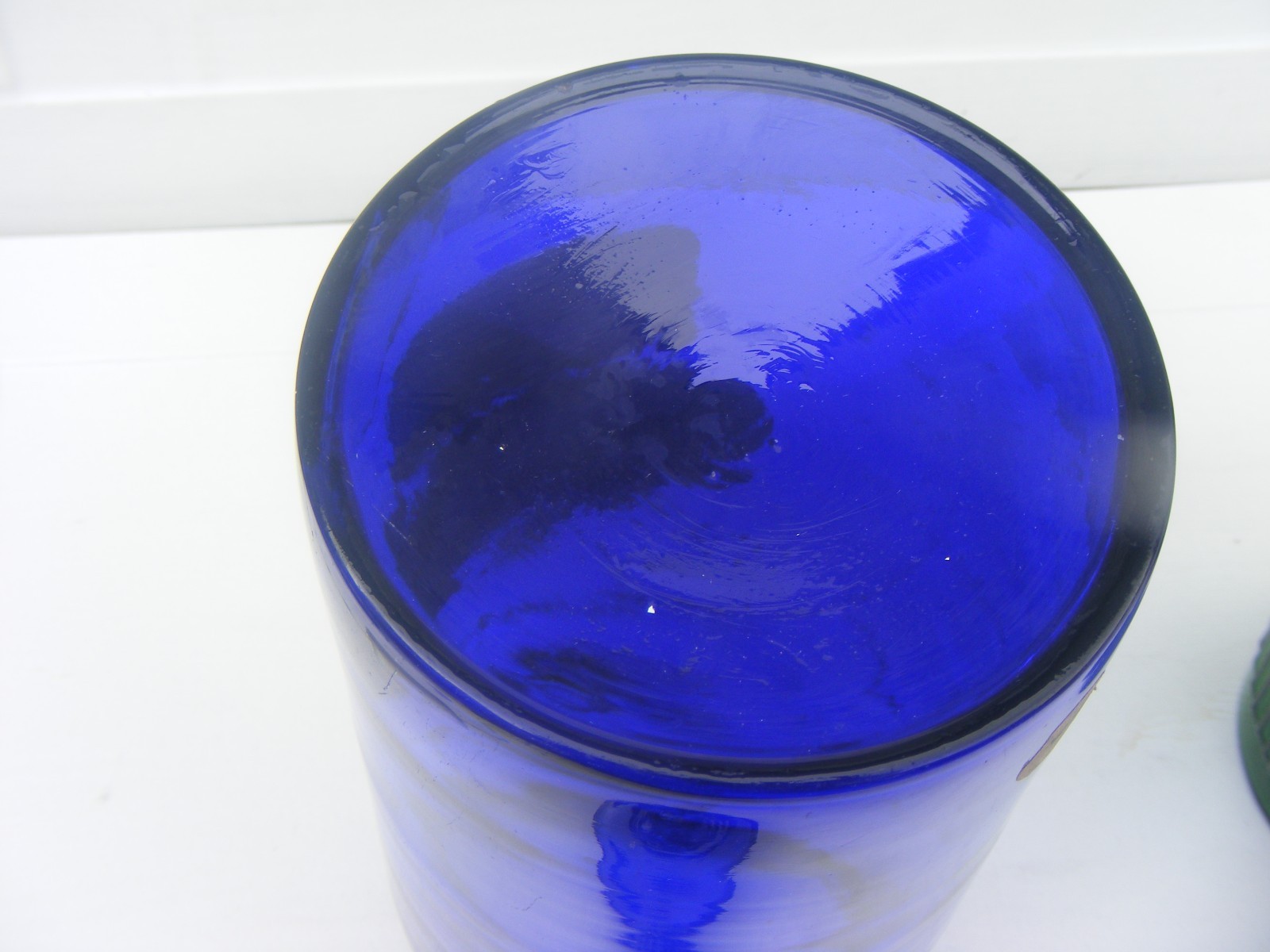 Antique Apothecary Jars cobalt blue and Green Pharmacy