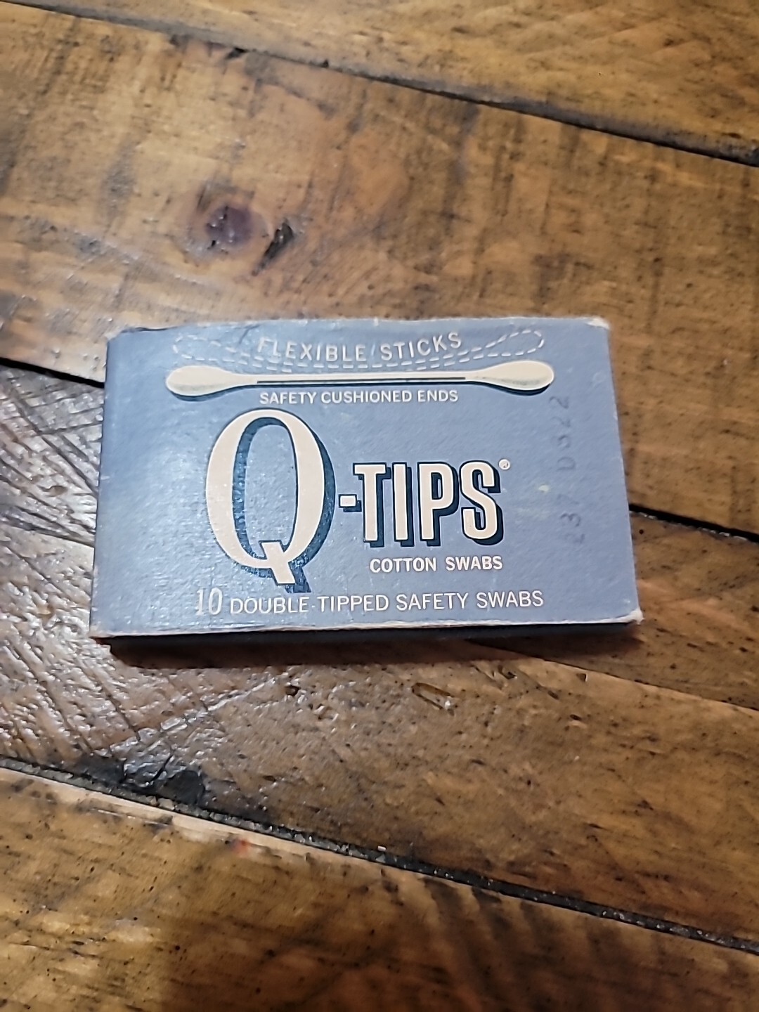 Vintage Q-Tips Sterilized Cotten Swabs W/Box,  Pharmacy