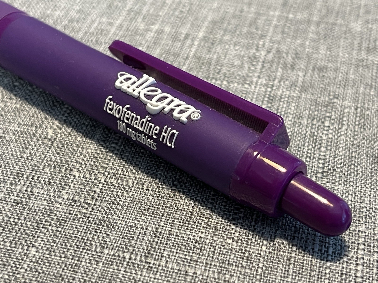 Allegra DRUG REP eye-catching chunky pen – RAISED LOGO – Free Shipping!