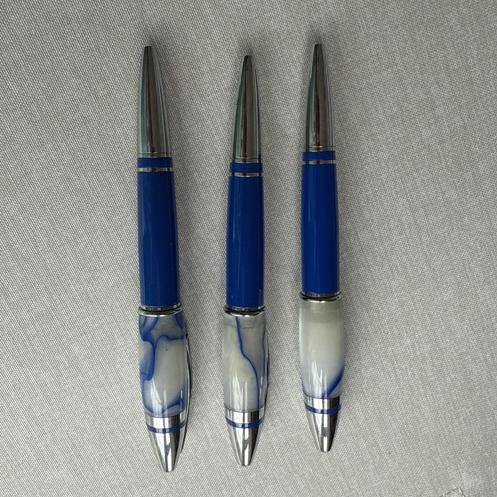 3 VIAGRA HEAVY METAL DRUG REP PENS BLUE MARBLE FAT TOP NEW GR8 GAG GIFT BIRTHDAY