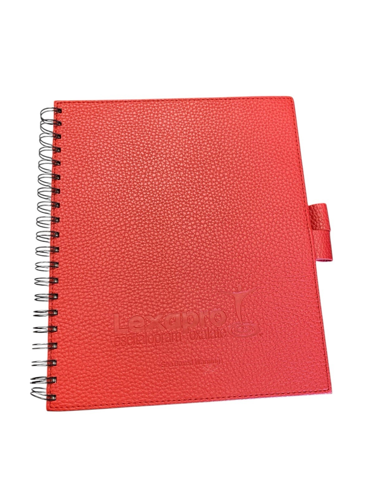 Drug Rep Advertising Lexapro Notebook Journal Red