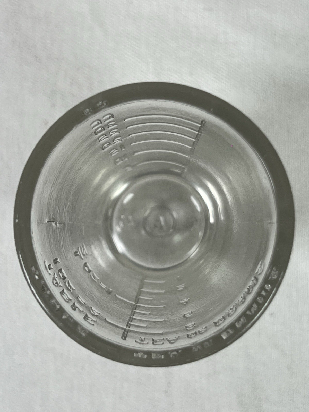 Armstrong Cork De Luxe Medicine Glass Measuring CCs Drams Teaspoon Tablespoon