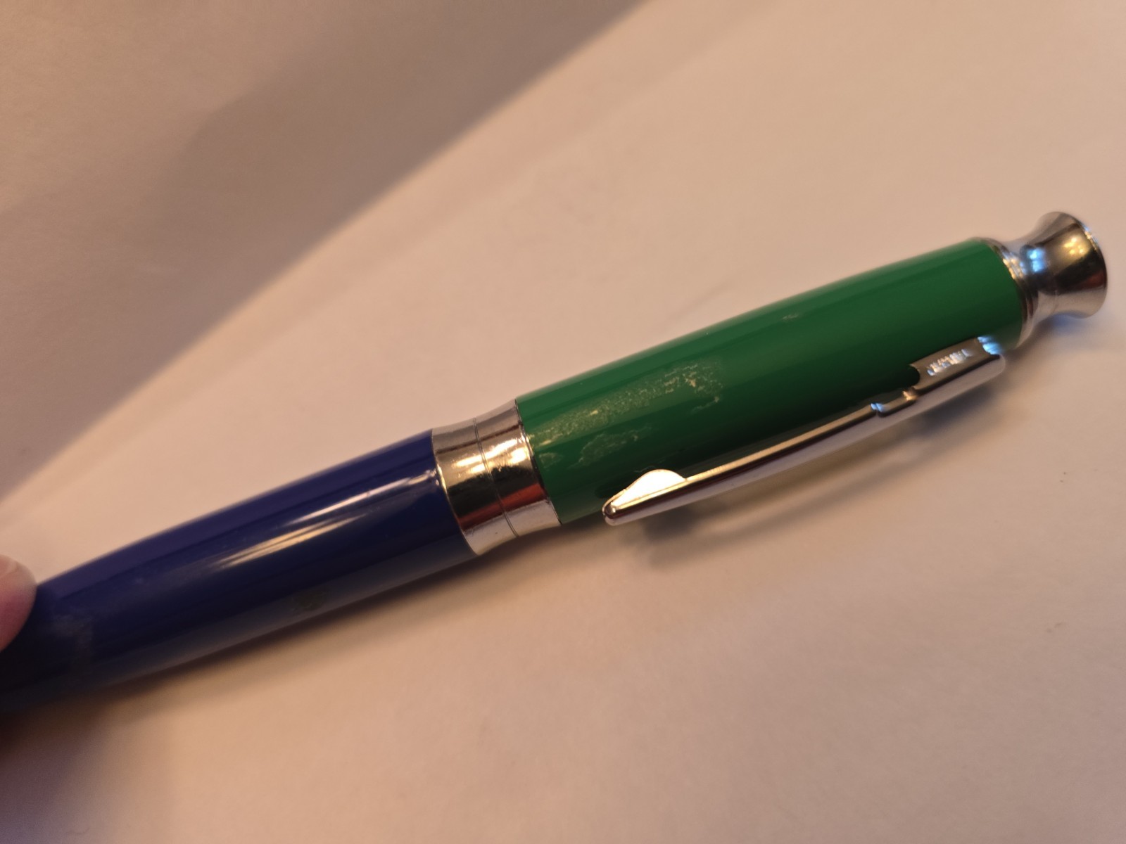 CELEBREX Pen Heavy Metal Pharmaceutical Rep Promo Blue Green Medical WRITES