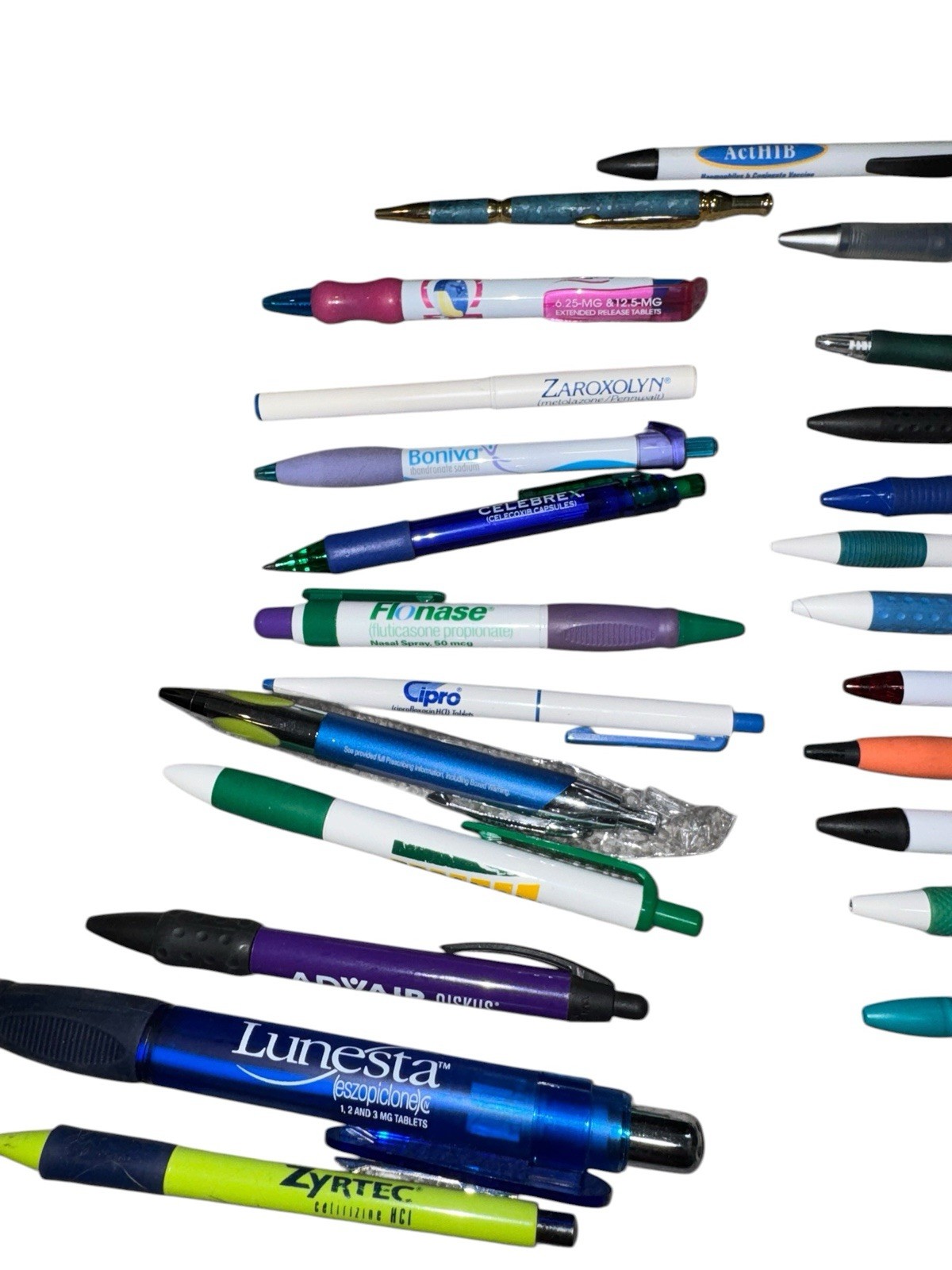 Lot Of 125 Pharmaceutical Drug Rep Advertising Pens some Rare!