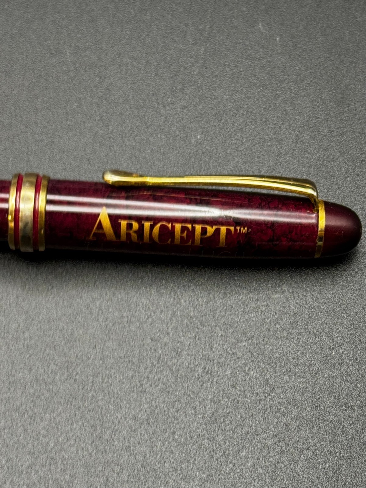 Aricept Heavy Metal PEN Clicker Drug Rep Pharmaceutical Promo Advertising works