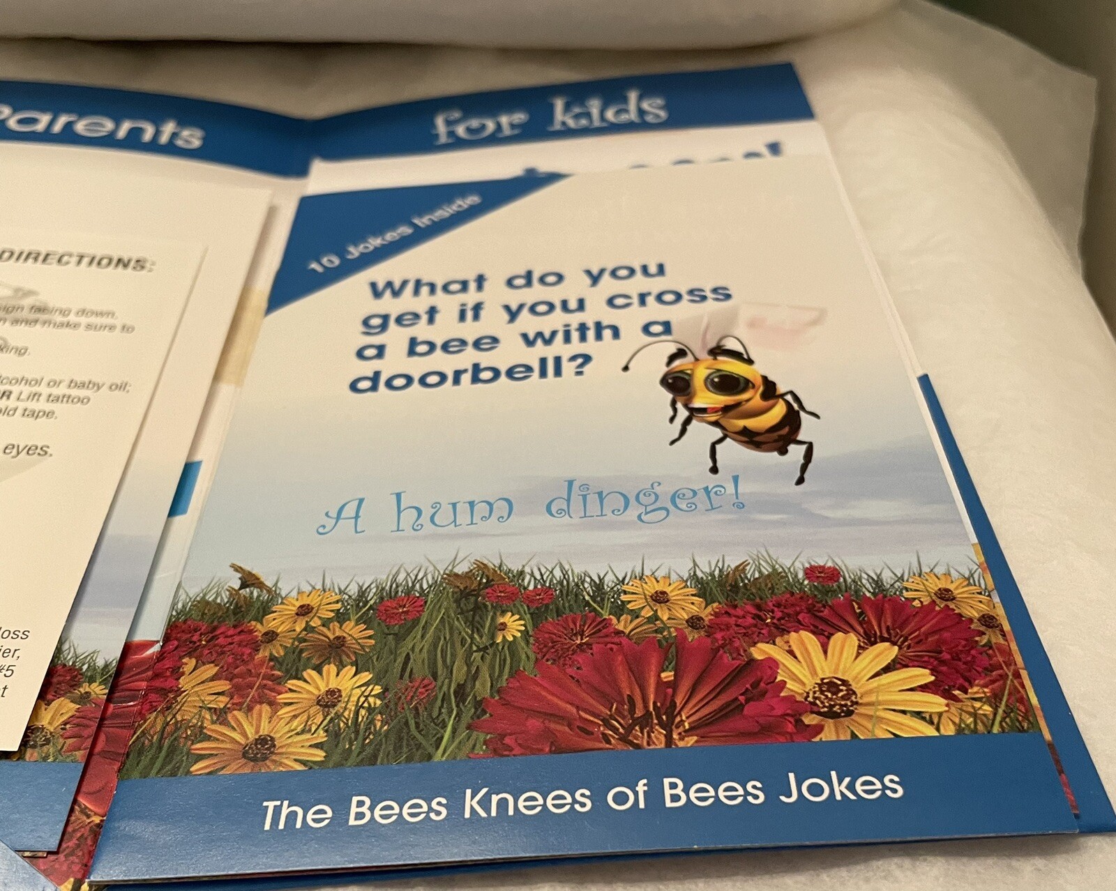 NASONEX 2005 Pharma ” BEE PREPARED: Info & Fun Stuff ” Packet-child allergies