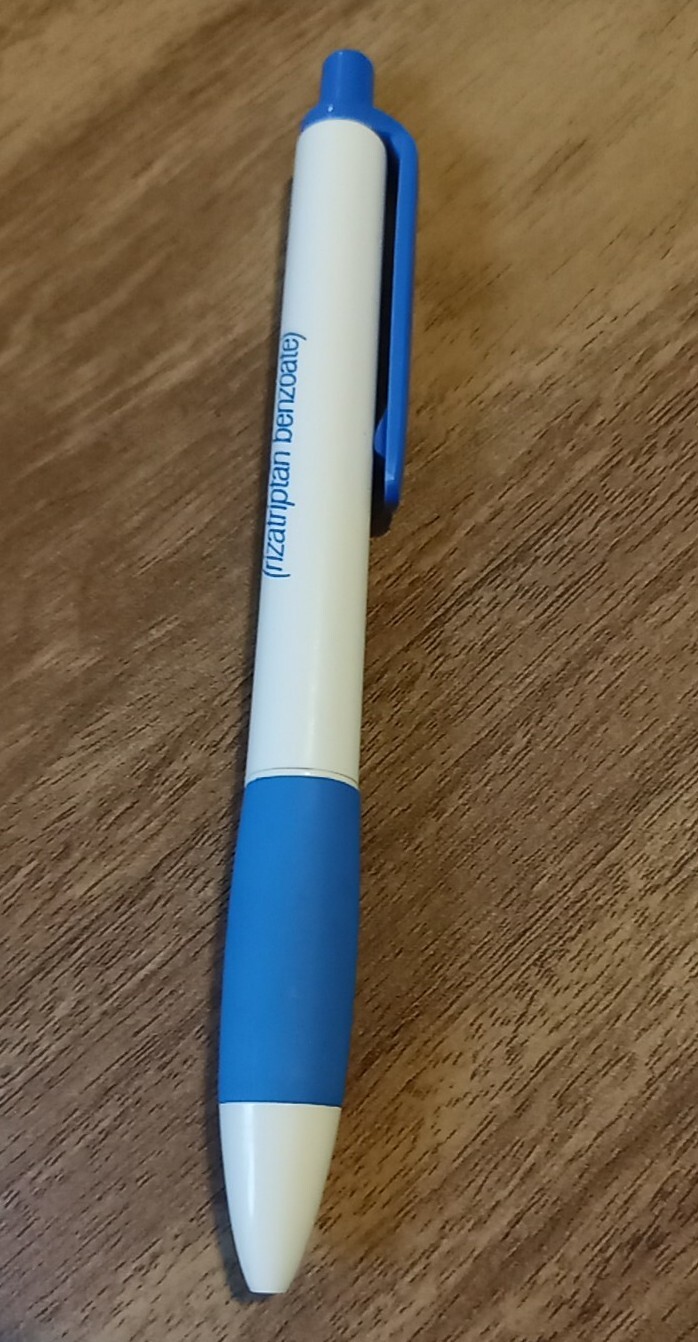 Maxalt Rizatriptan Benzoate Pharmaceutical Drug Rep Pen Vintage