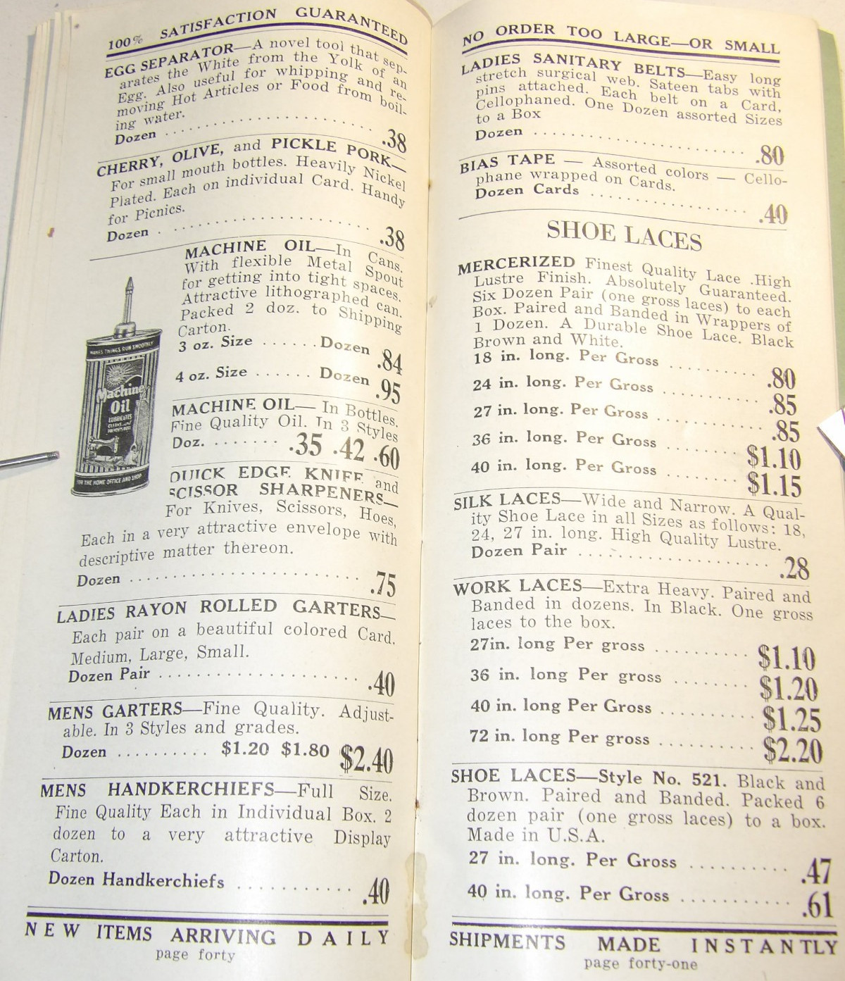 VTG 1930s DRUG STORE WHOLESALE CATALOG! DEPRESSION PRICES! CONDOMS/SHAVING/MEDS!