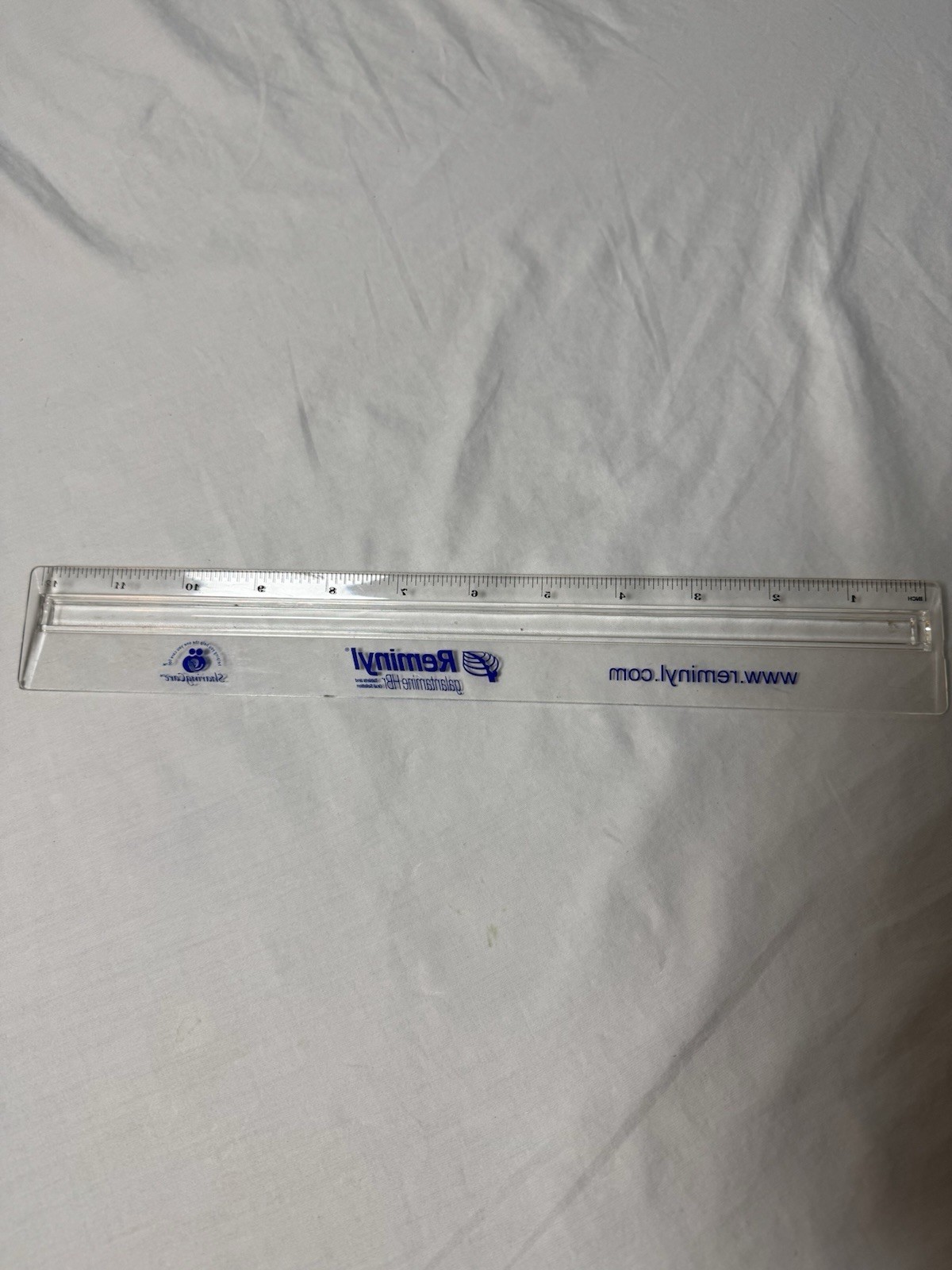 Drug Rep Pharmaceutical Reminyl Galantamine Clear Plastic Ruler Collectible