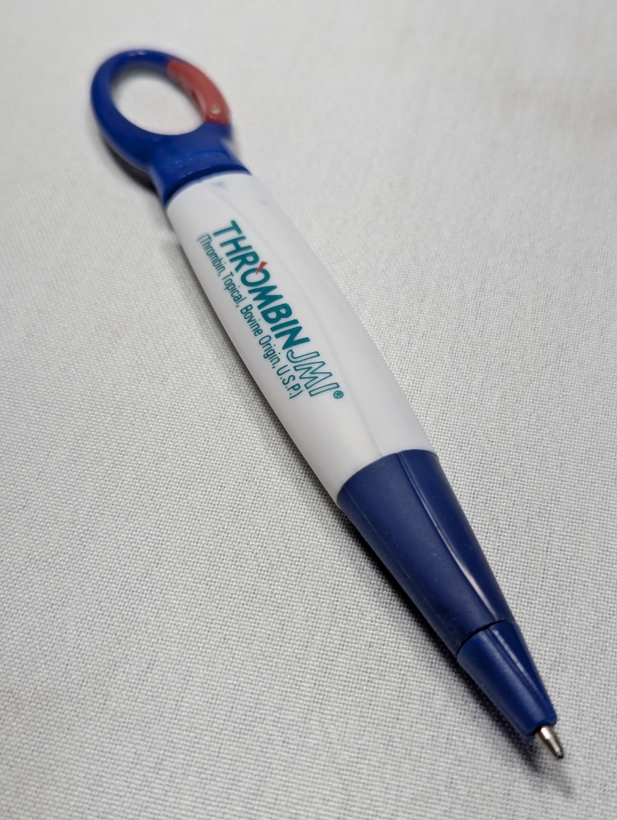Vintage Thromblin JMI Pharmacy Rx Drug Promo Pen w/ Clip Topical Medicine