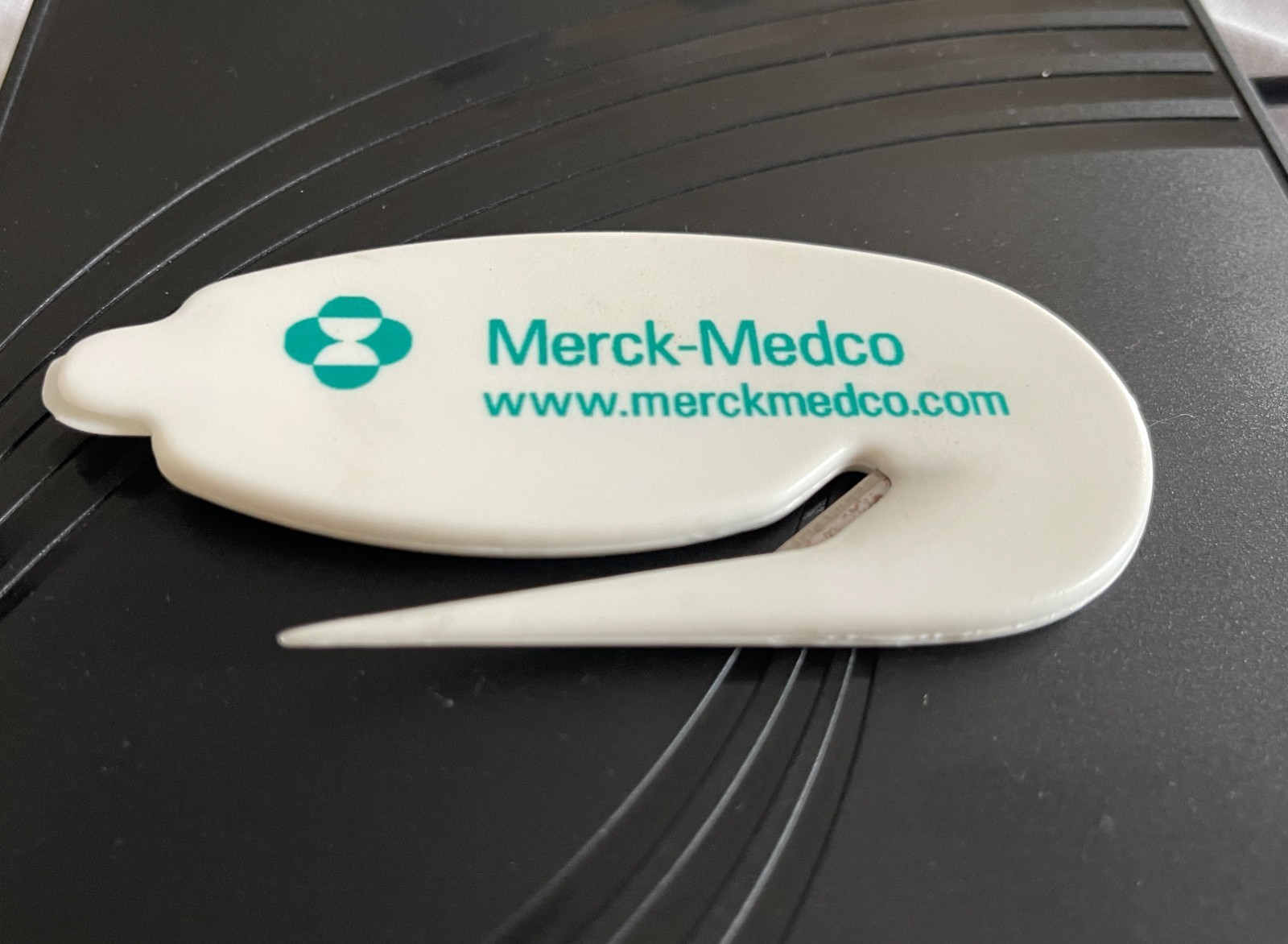 VTG Merck-Medco Pharmaceutical Drug Rep Promo Letter Opener Branded