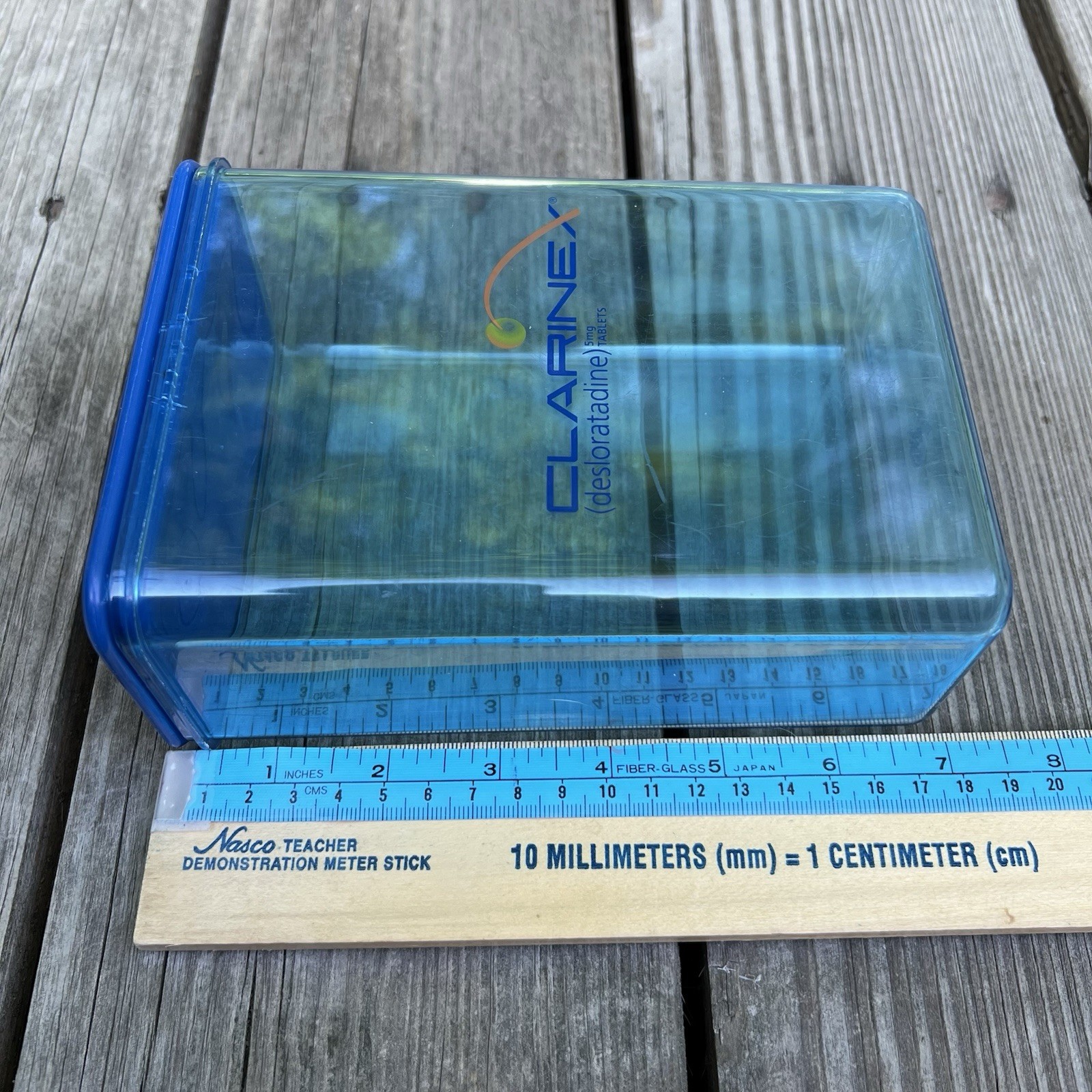 Drug Rep Clarine x Rectangle 7x2x5 Approx Canister Lid Doctor Medical Exam Room