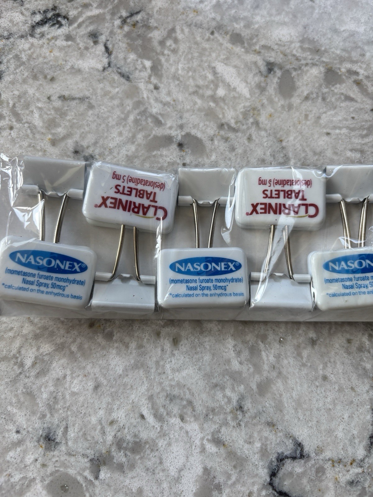 Clarinex/Nasonex Combo-Binder Clip Drug Rep Rare