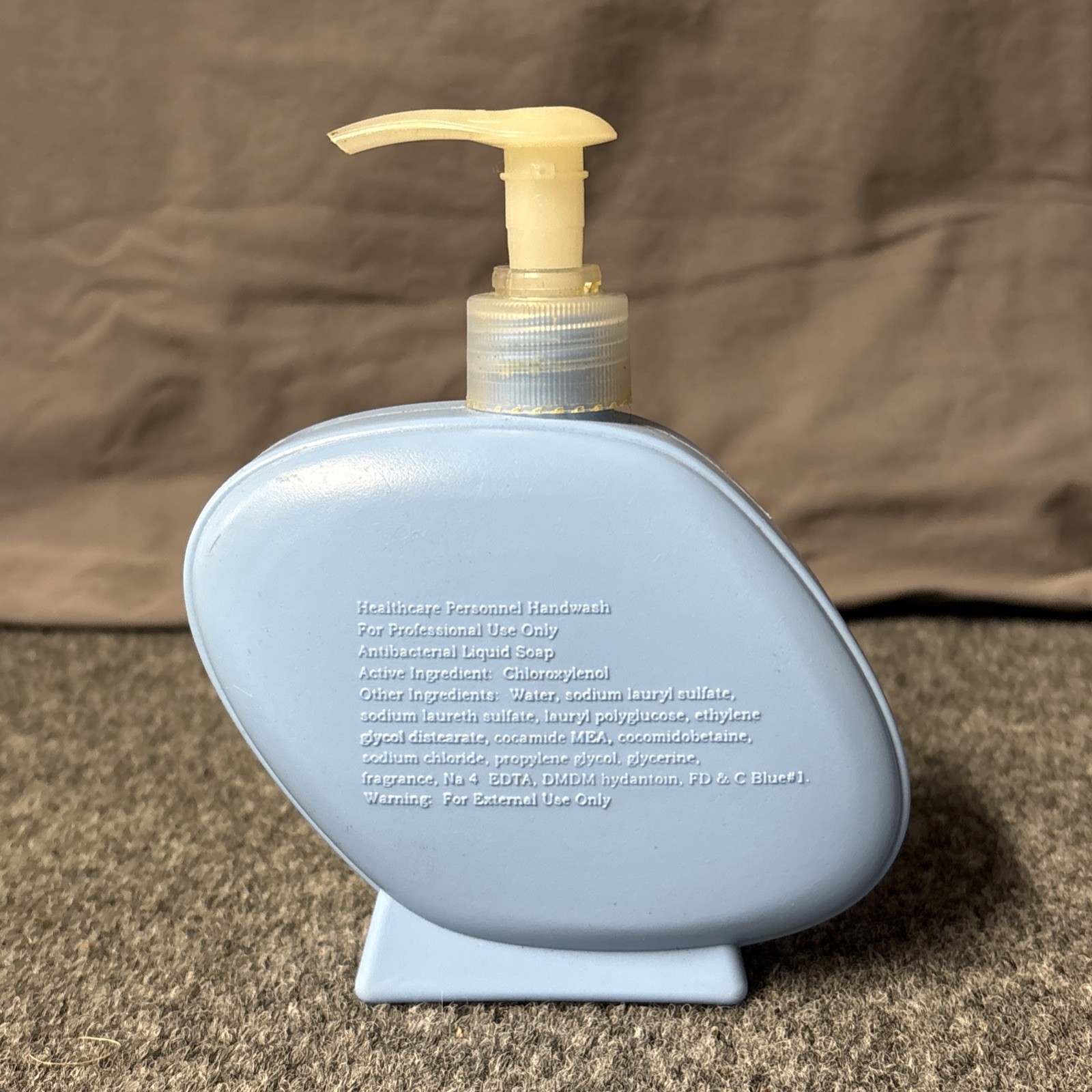 Pfizer Viagra Soap Dispenser Plastic 10oz Empty Bottle Pharmaceutical Blue Pill