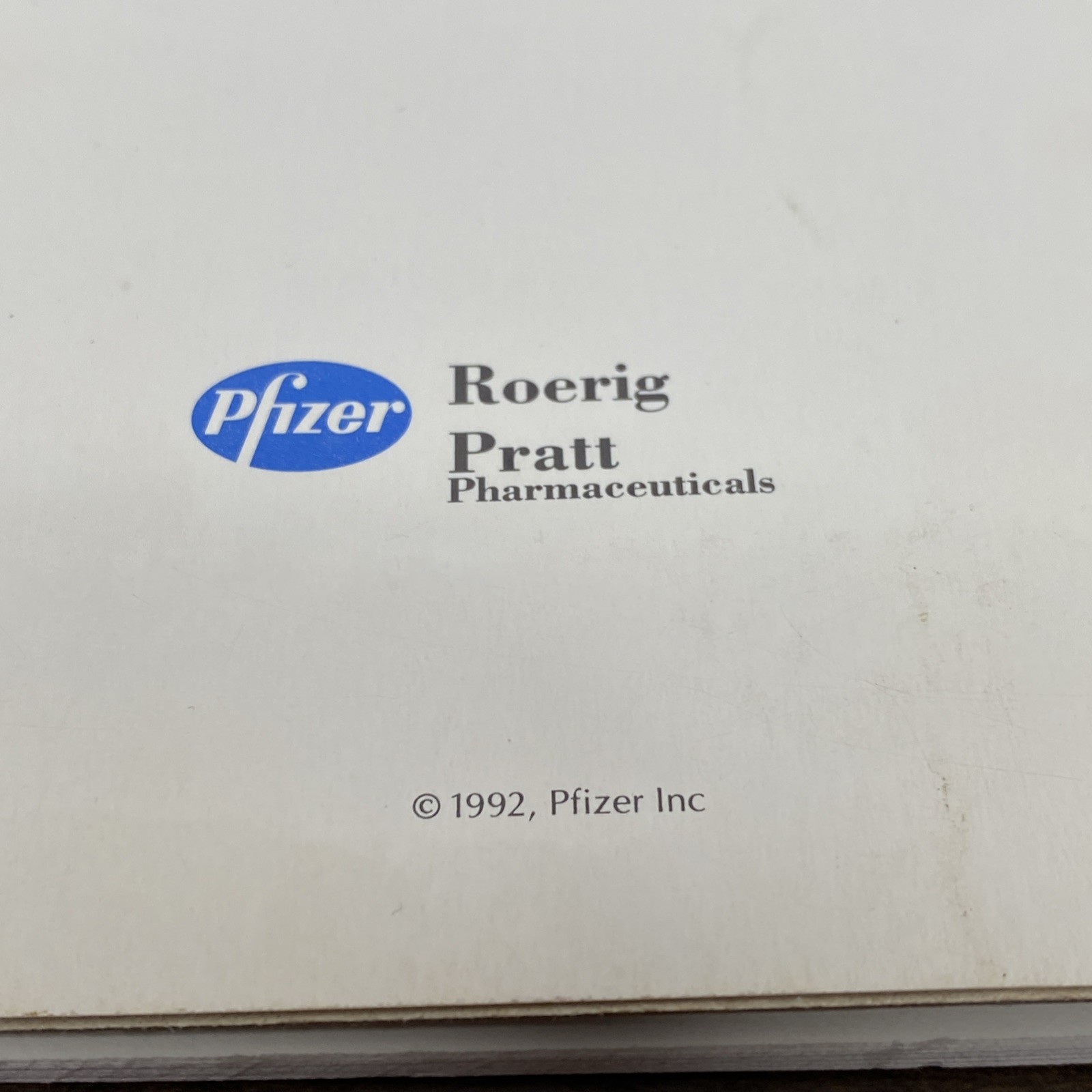 VTG 1992 Zoloft Drug Rep Collectible Doctor Notepad 8.5 x 12.5” Pharmaceutical