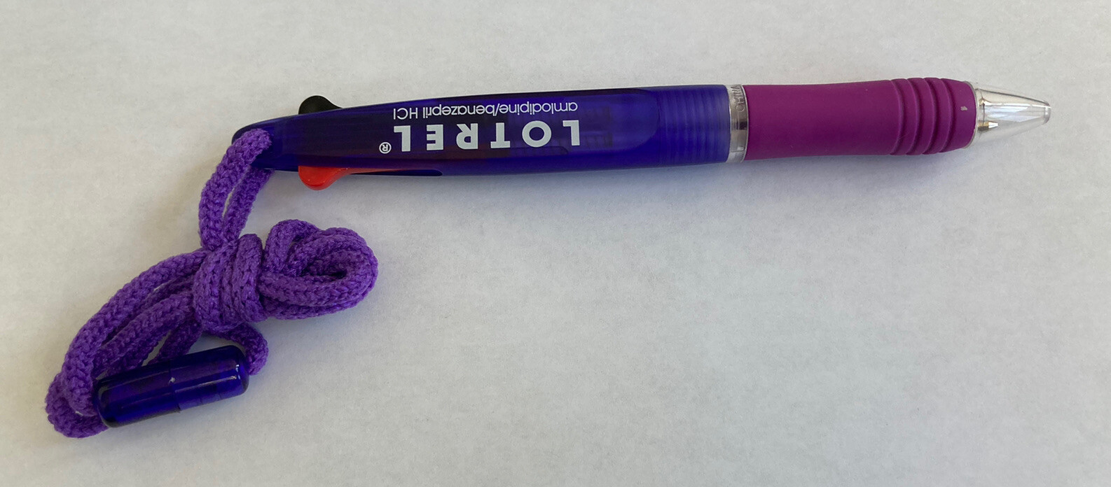 LOTREL LANYARD Pharmaceutical Drug Rep Pen VERY RARE Advertising Collectible